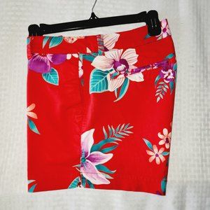 Old Navy Juniors Teens 6 Tropical Hawaiian Floral Print Summer Casual Shorts